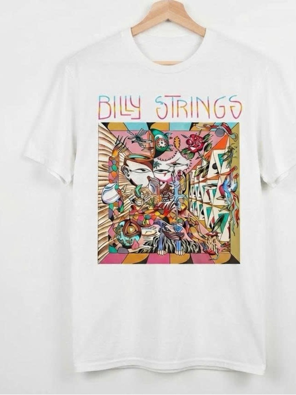 White Short-Sleeve Billy Strings Graphic Tee